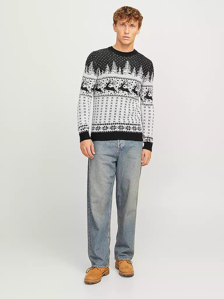 JACK & JONES | Pullover JJXMAS GABRIEL | Bleu foncé