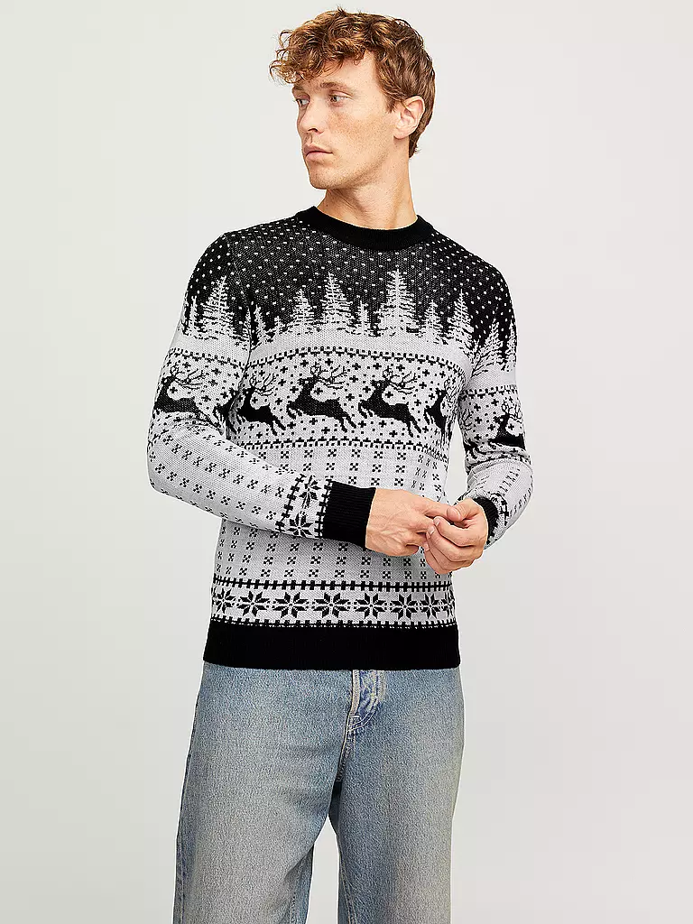 JACK & JONES | Pullover JJXMAS GABRIEL | Bleu foncé