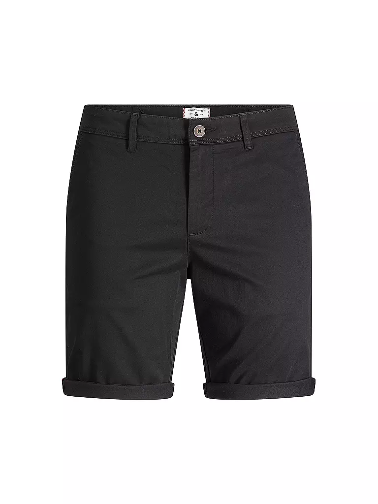 JACK & JONES | Short chino coupe regular JPSTBOWIE | schwarz
