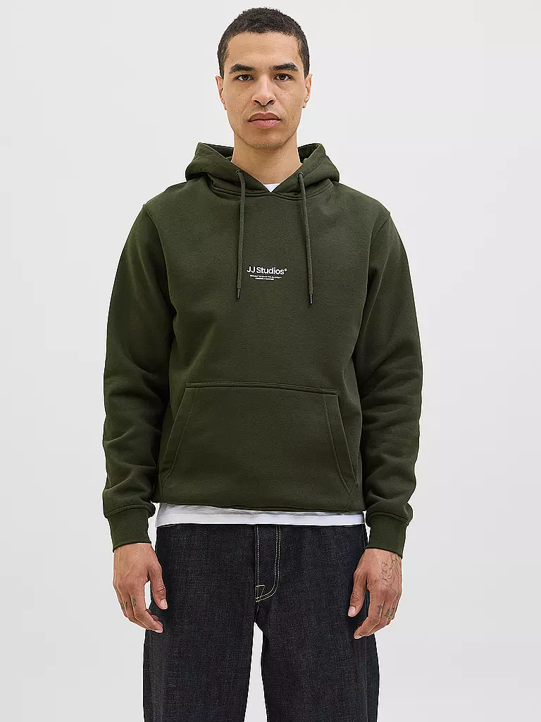 JACK & JONES | Sweat à capuche - Hoodie JJESOHO | olive