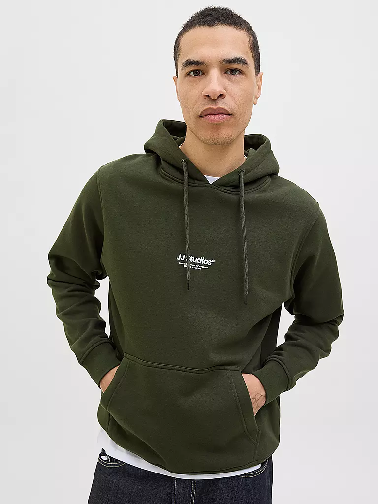 JACK & JONES | Sweat à capuche - Hoodie JJESOHO | olive