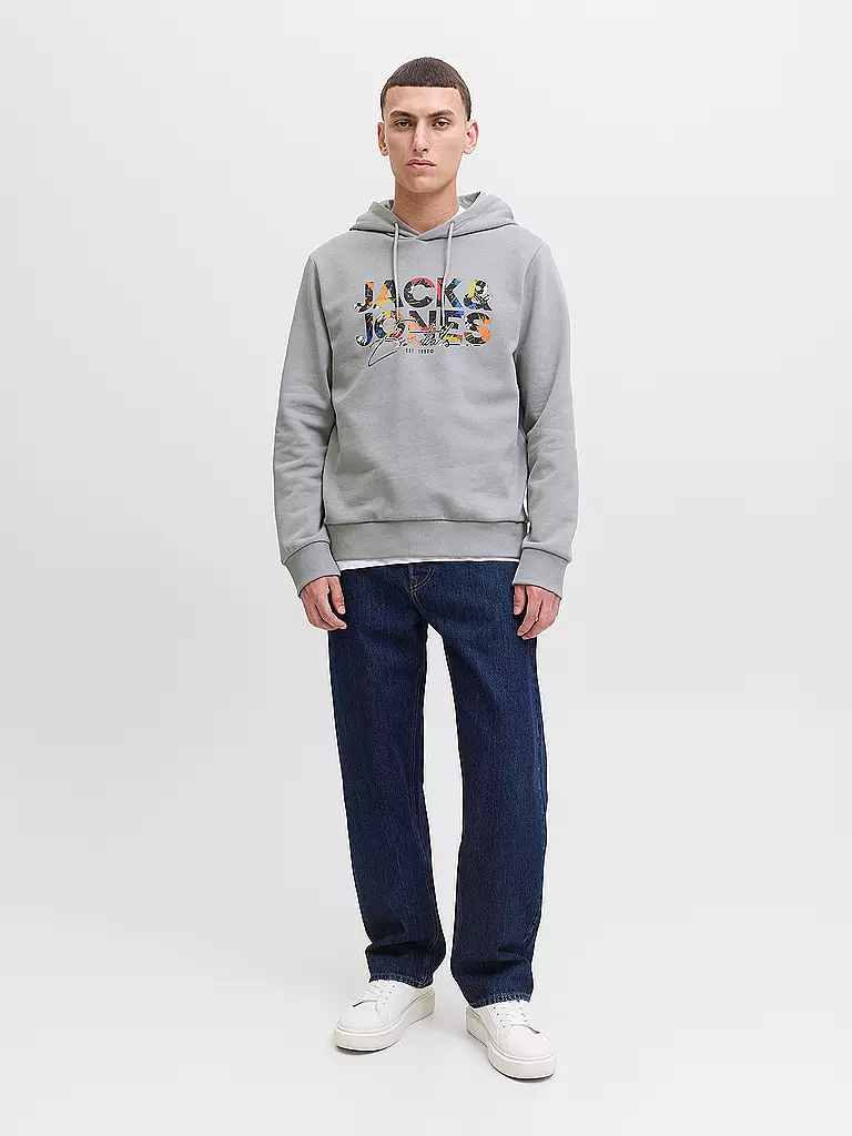 JACK & JONES | Sweat à capuche - Hoodie JJGEPLAS | grau