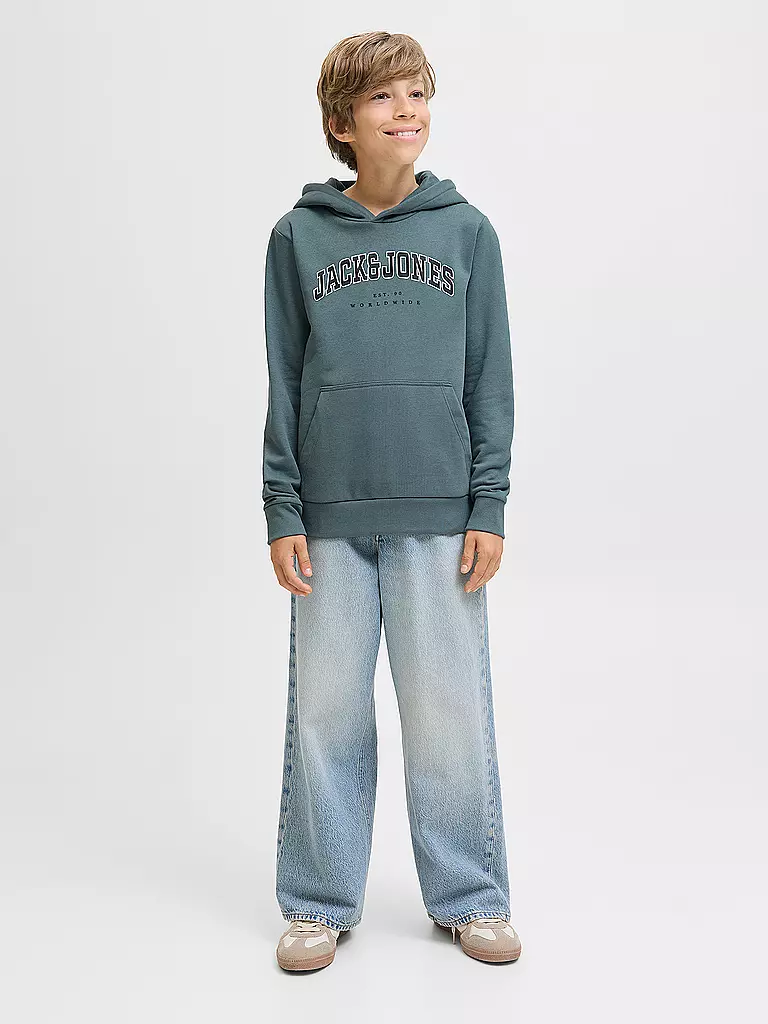 JACK & JONES | Sweat à capuche garçon - Hoodie JJECALEB | blau