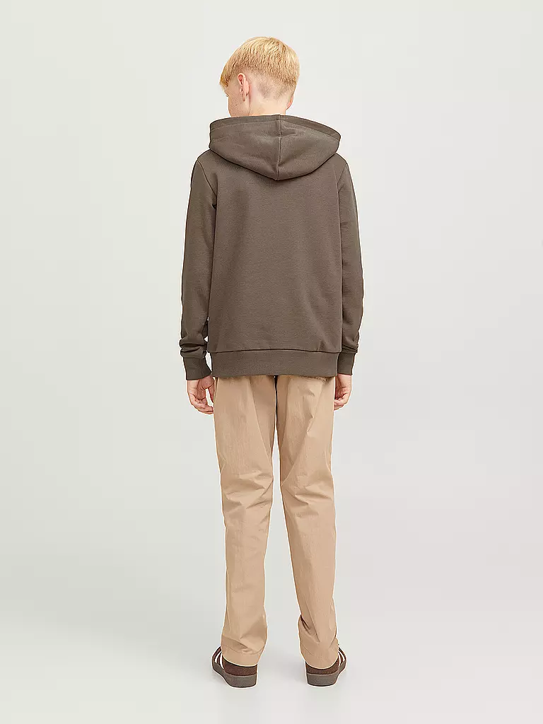 JACK & JONES | Sweat à capuche garçon - Hoodie JJECALEB | braun