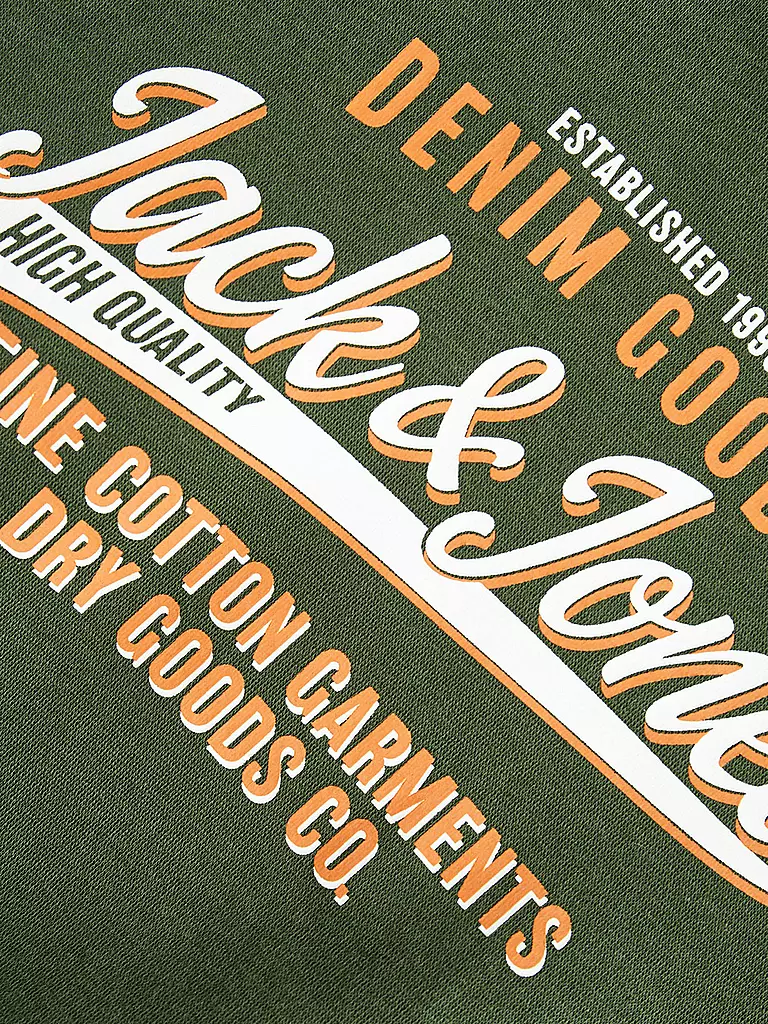 JACK & JONES | Sweat à capuche garçon - Hoodie JJELOGO | olive