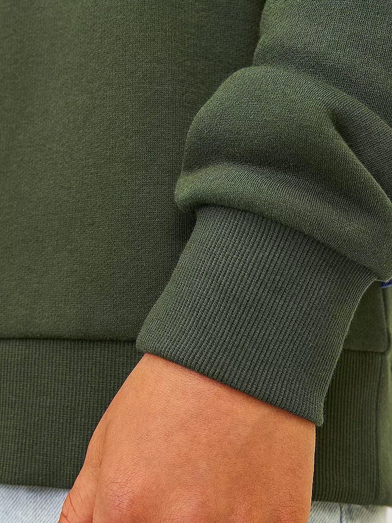 JACK & JONES | Sweat à capuche garçon - Hoodie JJELOGO | olive