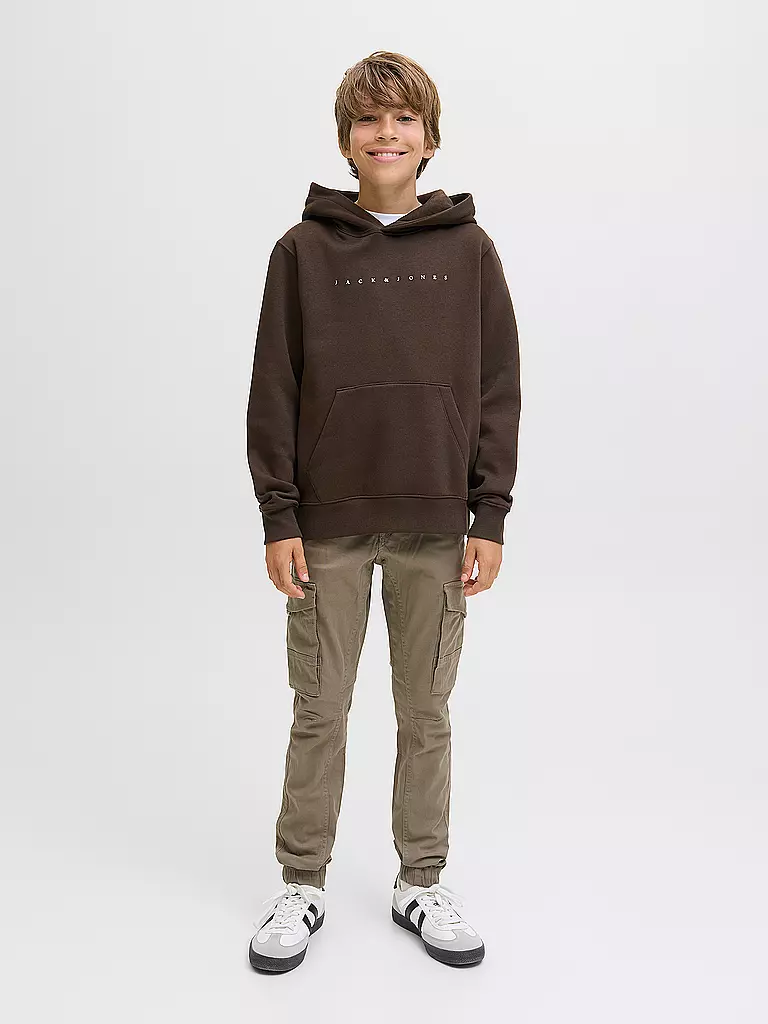 JACK & JONES | Sweat à capuche garçon - Hoodie JJESTAR JJ | braun