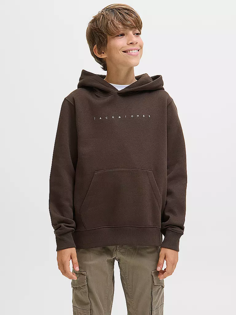 JACK & JONES | Sweat à capuche garçon - Hoodie JJESTAR JJ | braun
