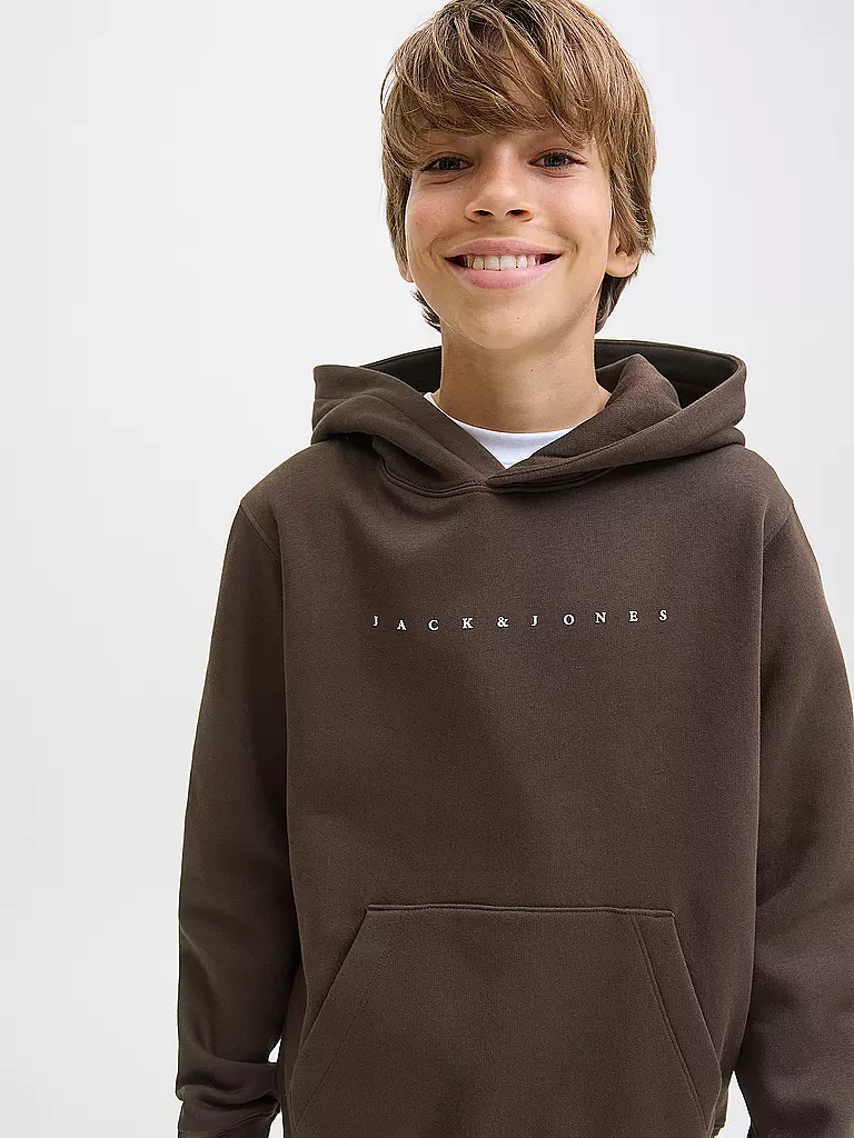 JACK & JONES | Sweat à capuche garçon - Hoodie JJESTAR JJ | braun