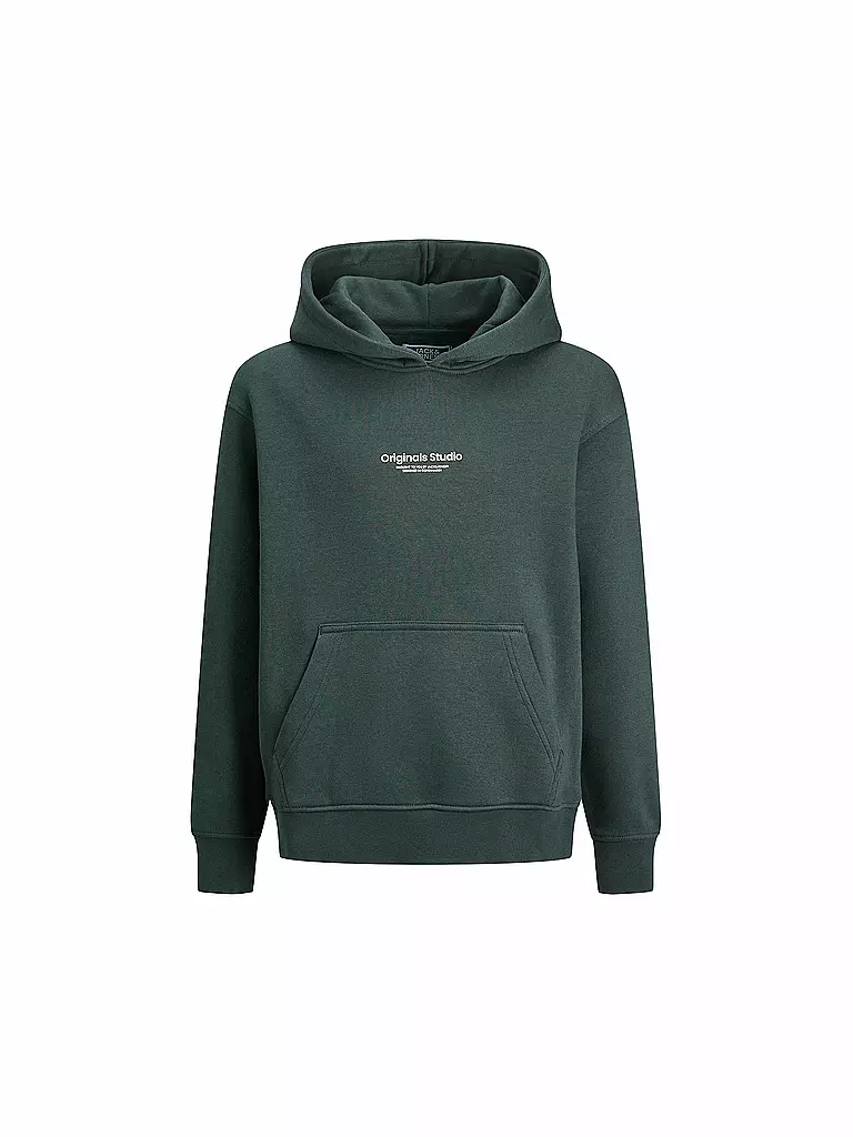 JACK & JONES | Sweat à capuche garçon - Hoodie JORVESTERBRO | dunkelgrün