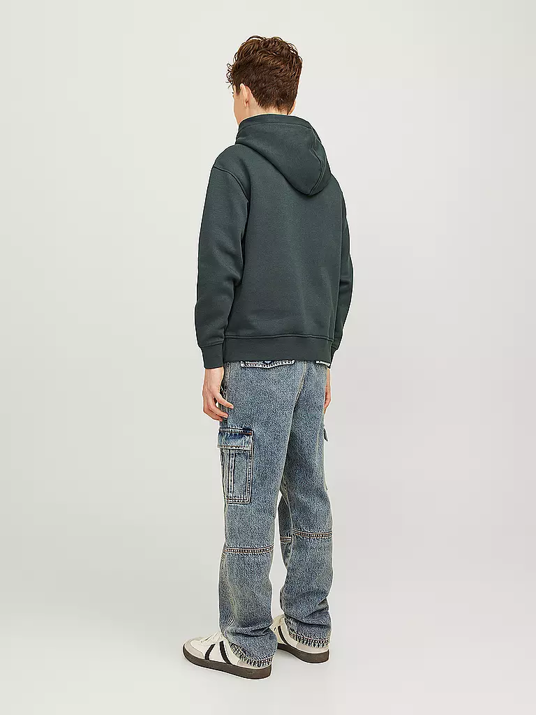 JACK & JONES | Sweat à capuche garçon - Hoodie JORVESTERBRO | dunkelgrün