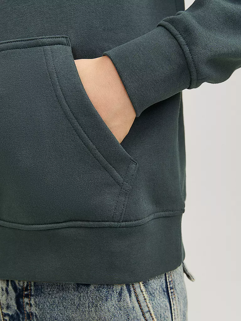 JACK & JONES | Sweat à capuche garçon - Hoodie JORVESTERBRO | dunkelgrün