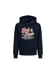 JACK & JONES | Sweat à capuche garçon JJELOGO | Bleu foncé