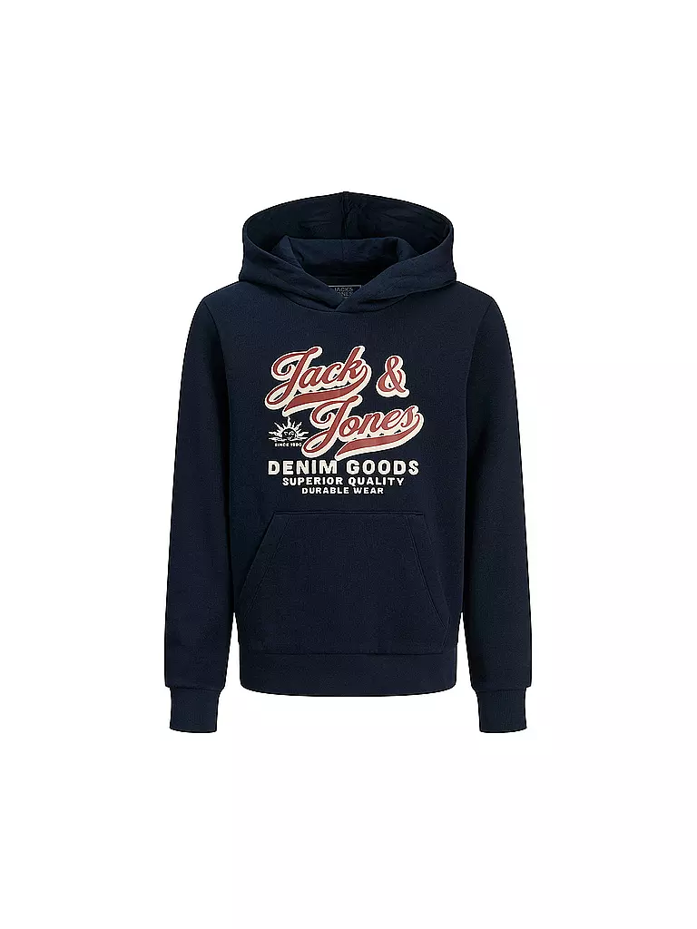 JACK & JONES | Sweat à capuche garçon JJELOGO | dunkelblau