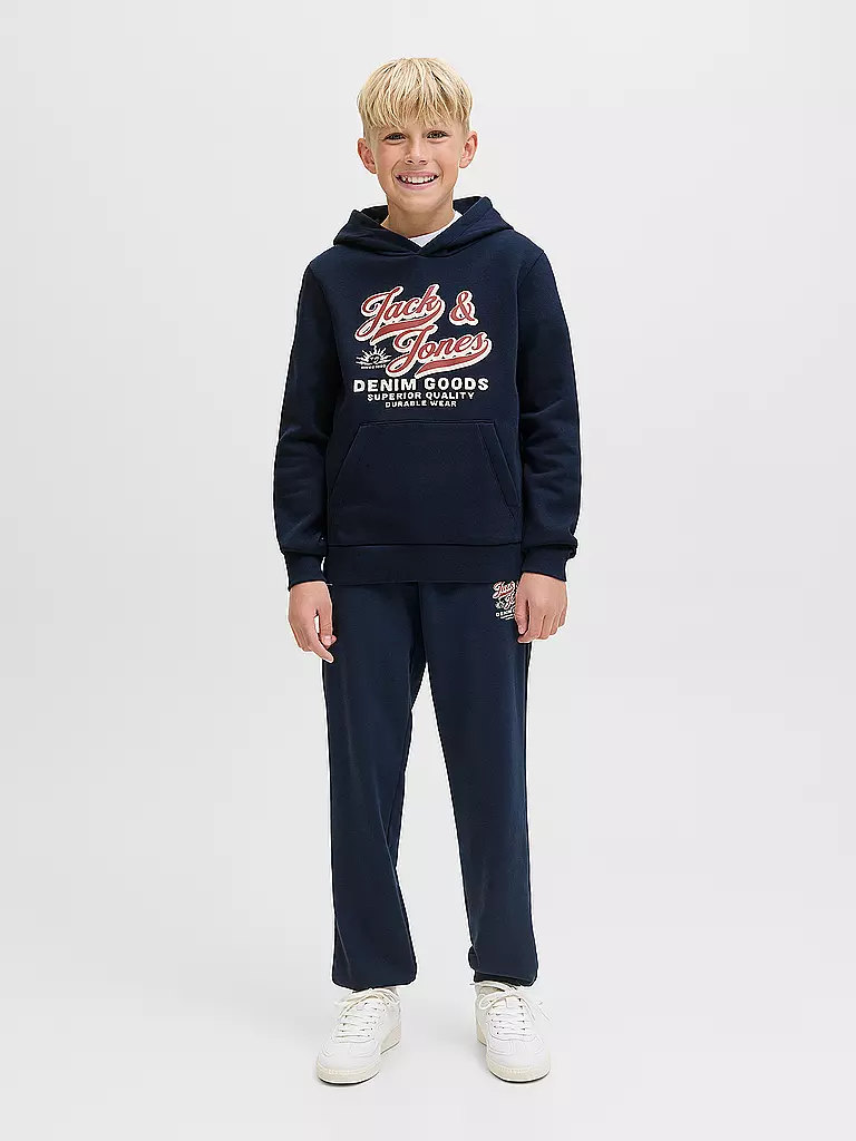 JACK & JONES | Sweat à capuche garçon JJELOGO | dunkelblau