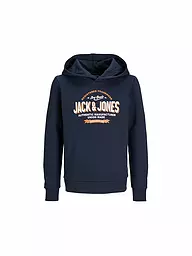 JACK & JONES | Sweat à capuche pour garçon - Hoodie JJELOGO | Bleu foncé