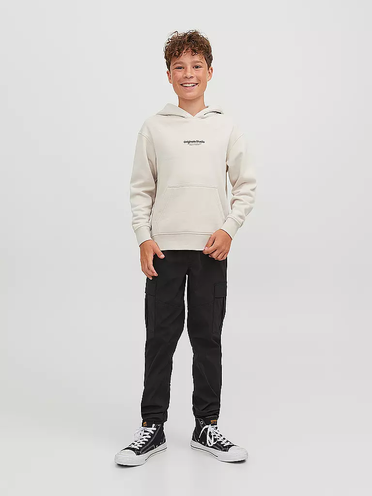 JACK & JONES | Sweat à capuche pour garçon - Hoodie JORVESTERBRO | beige
