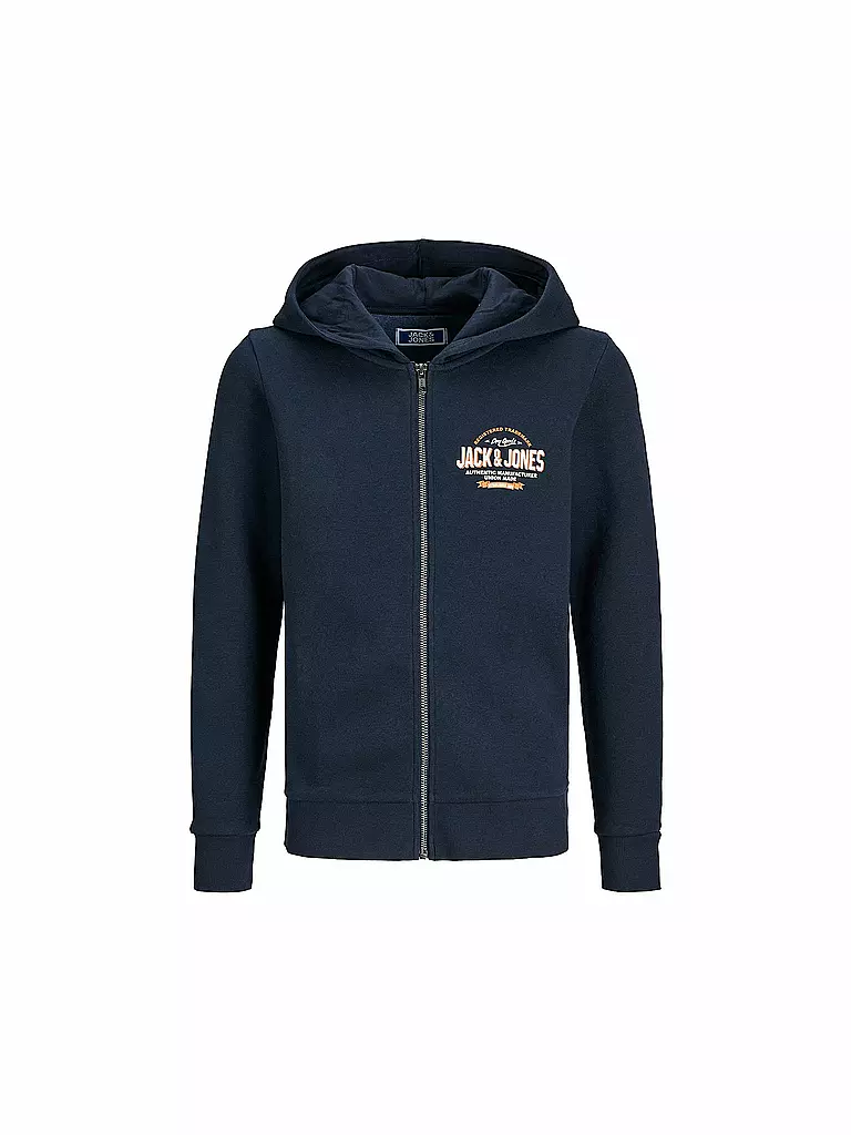 JACK & JONES | Sweat à capuche pour garçon JJELOGO | dunkelblau
