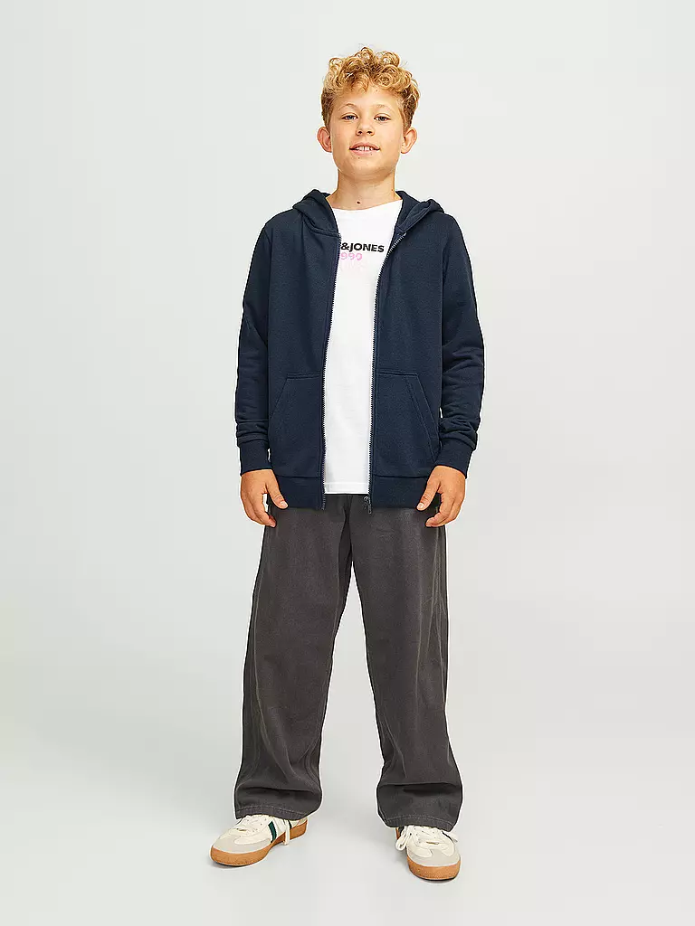 JACK & JONES | Sweat zippé pour garçon JJEBRADLEY | dunkelblau