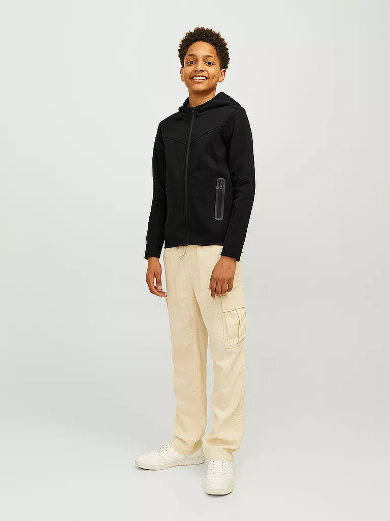 JACK & JONES | Sweat-shirt à capuche garçon JCOFUSION | schwarz