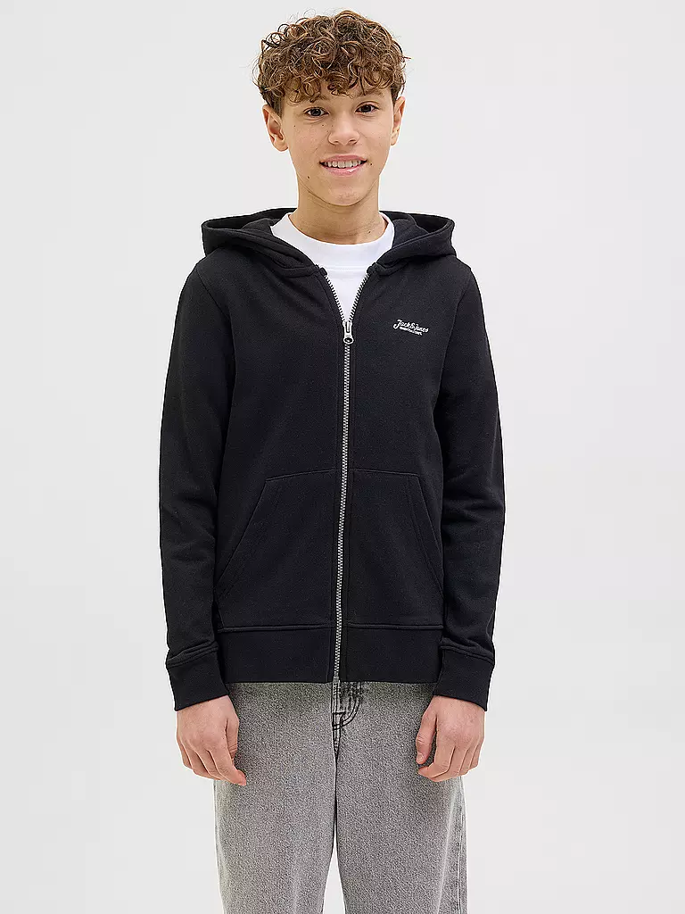 JACK & JONES | Sweat-shirt à capuche garçon JJBEAU | schwarz
