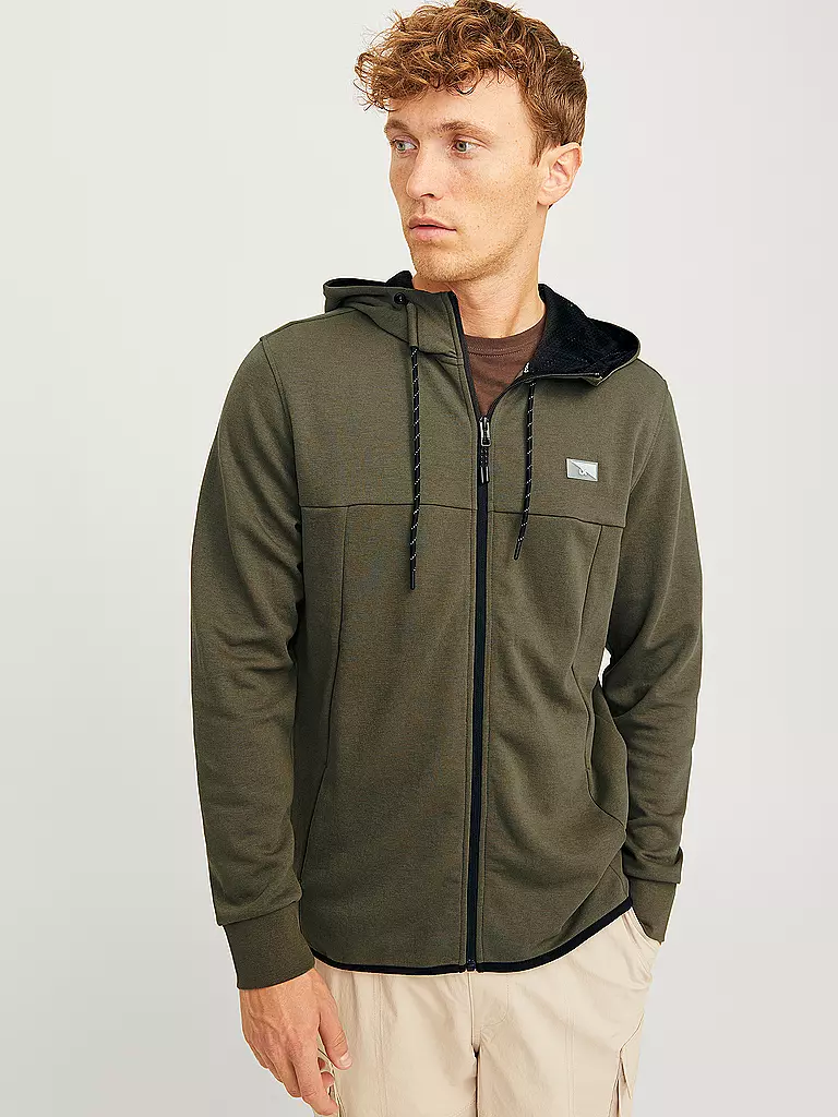 JACK & JONES | Sweat-shirt à capuche JCOAIR | olive