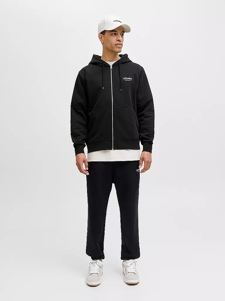 JACK & JONES | Sweat-shirt zippé | schwarz
