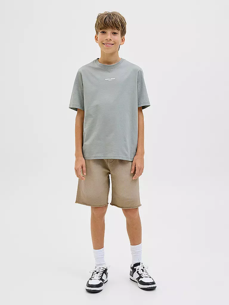 JACK & JONES | Sweatshorts garçon JPSTBILL | hellbraun