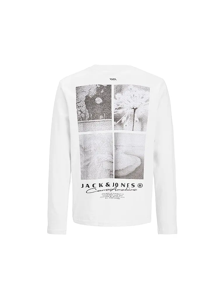 JACK & JONES | T-shirt à manches longues garçon JCOPOINT | Blanc