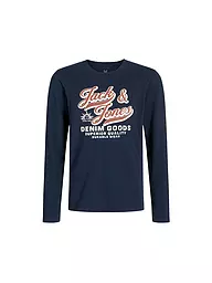 JACK & JONES | T-shirt à manches longues pour garçon JJELOGO | Bleu foncé