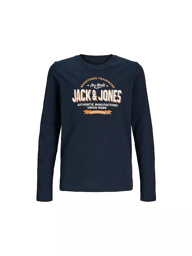 JACK & JONES | T-shirt à manches longues pour garçon JJELOGO | dunkelblau