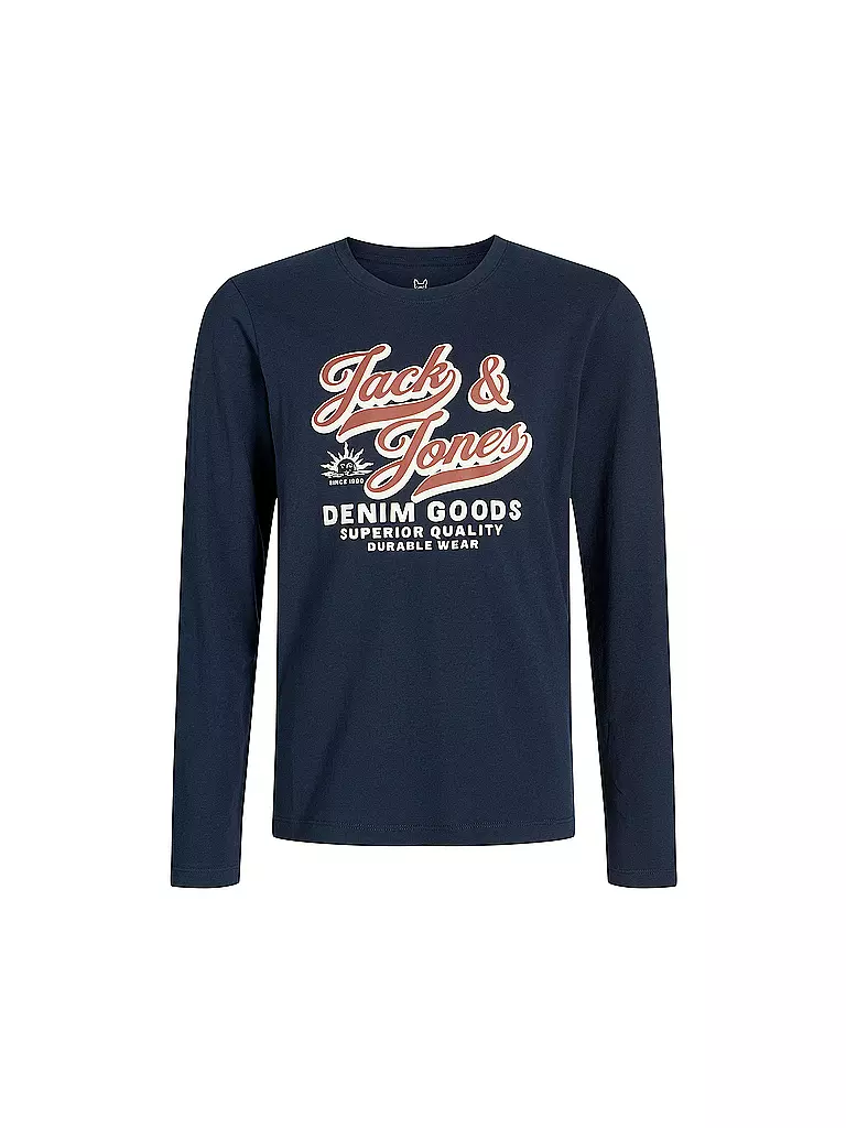JACK & JONES | T-shirt à manches longues pour garçon JJELOGO | dunkelblau