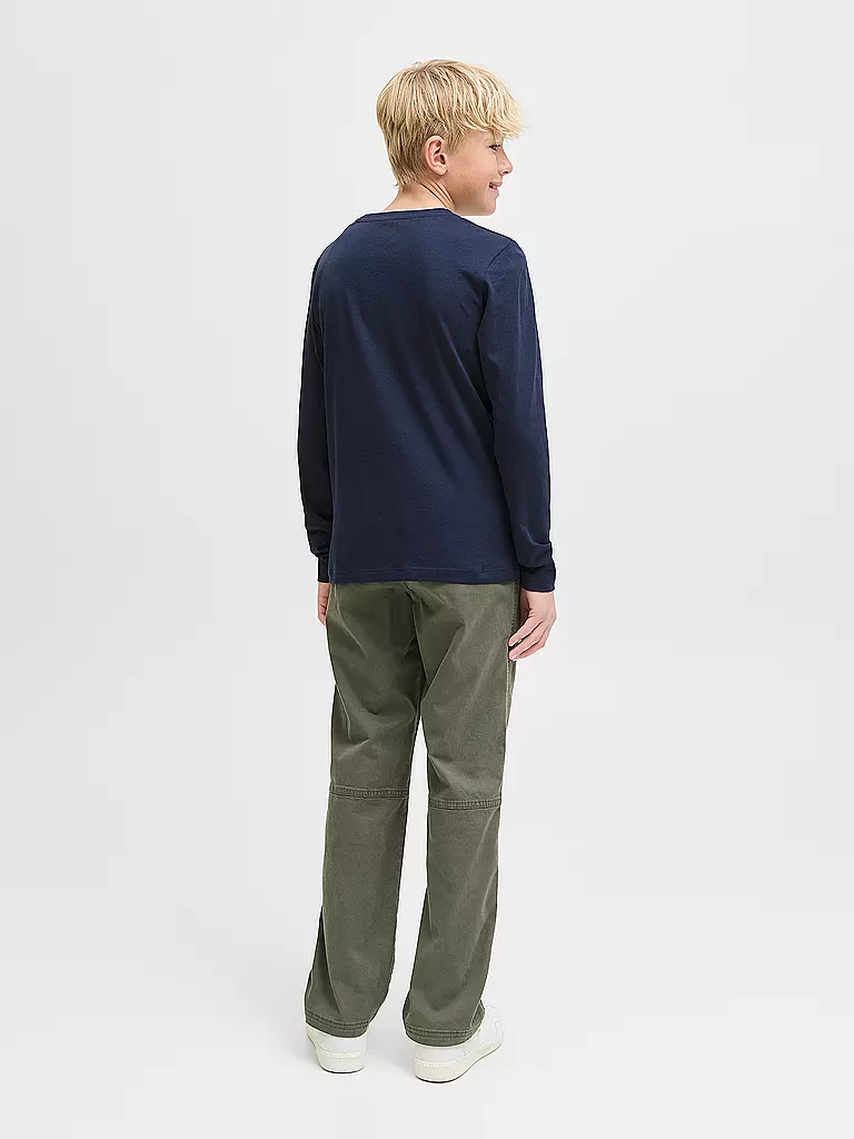 JACK & JONES | T-shirt à manches longues pour garçon JJELOGO | dunkelblau