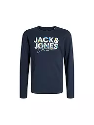JACK & JONES | T-shirt à manches longues pour garçon JJGEPLAS | Bleu foncé