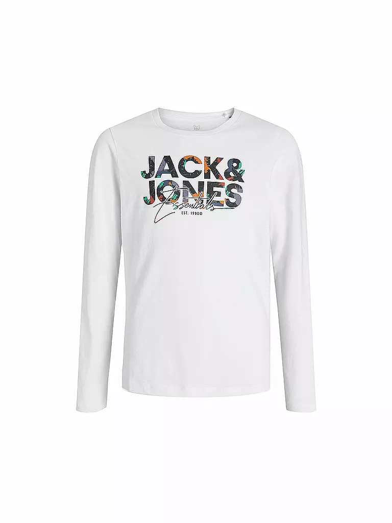 JACK & JONES | T-shirt à manches longues pour garçon JJGEPLAS | weiss