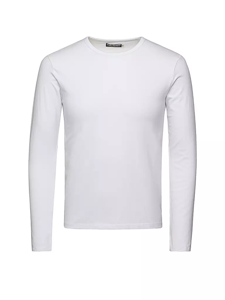 JACK & JONES | T-shirt basique à manches longues | weiss