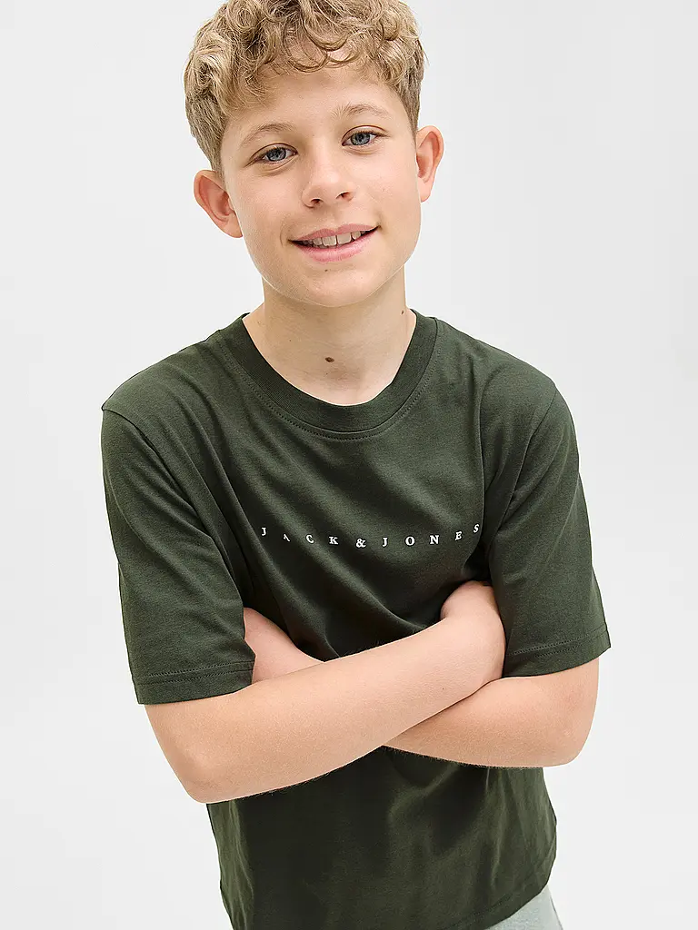 JACK & JONES | T-shirt garçon JJESTAR | dunkelgrün