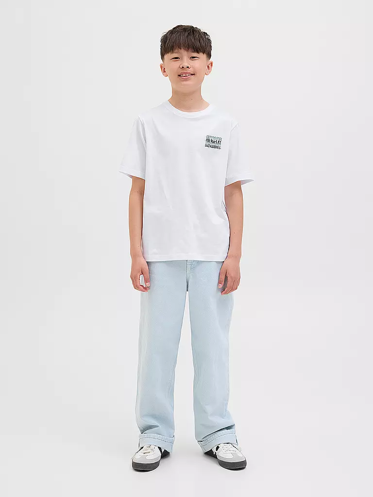 JACK & JONES | T-shirt garçon JJWOBLY | weiss