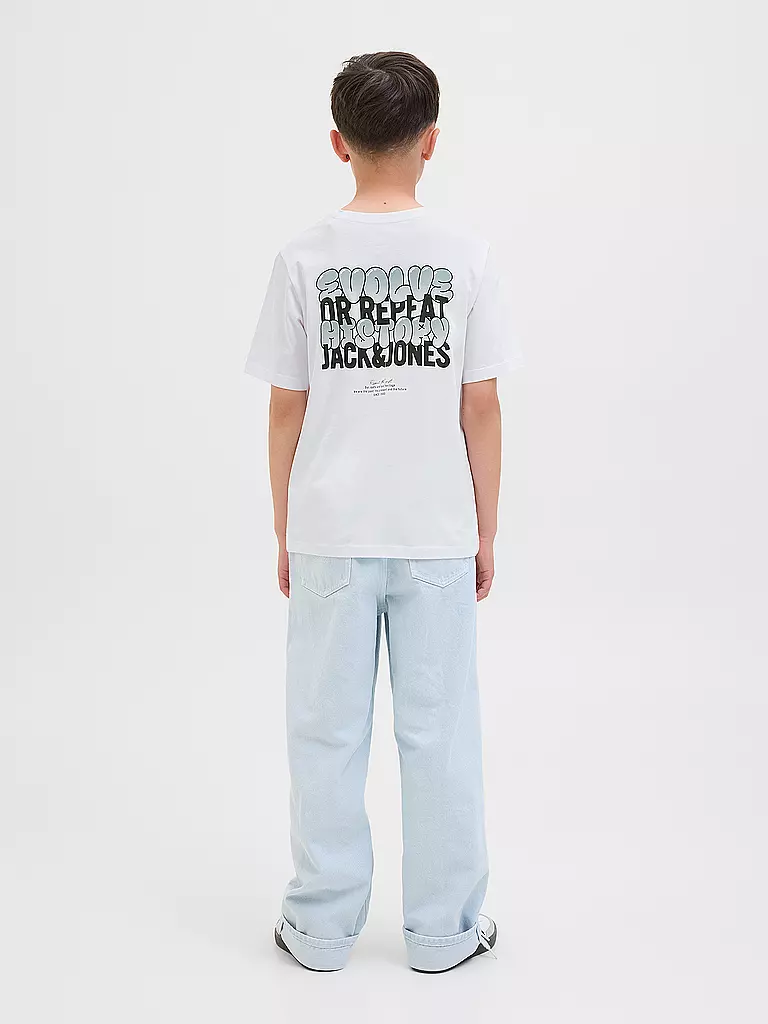 JACK & JONES | T-shirt garçon JJWOBLY | weiss