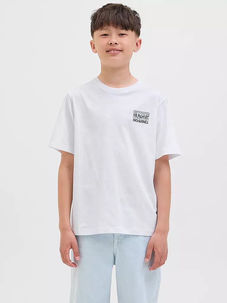 JACK & JONES | T-shirt garçon JJWOBLY | weiss