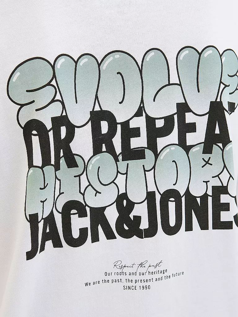 JACK & JONES | T-shirt garçon JJWOBLY | weiss