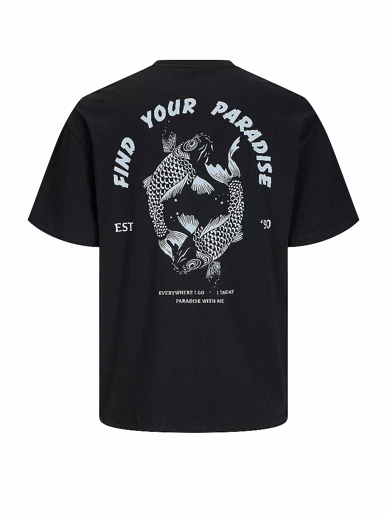 JACK & JONES | T-Shirt JJCHARGE | schwarz