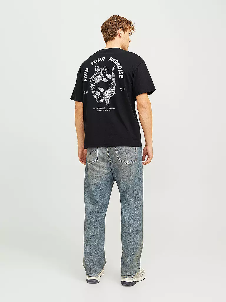 JACK & JONES | T-Shirt JJCHARGE | schwarz