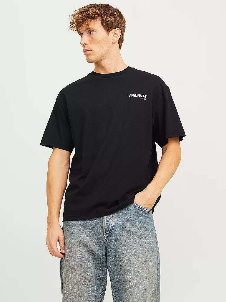 JACK & JONES | T-Shirt JJCHARGE | schwarz
