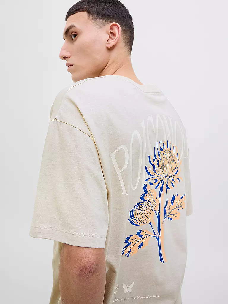JACK & JONES | T-Shirt JJCHARGE | beige