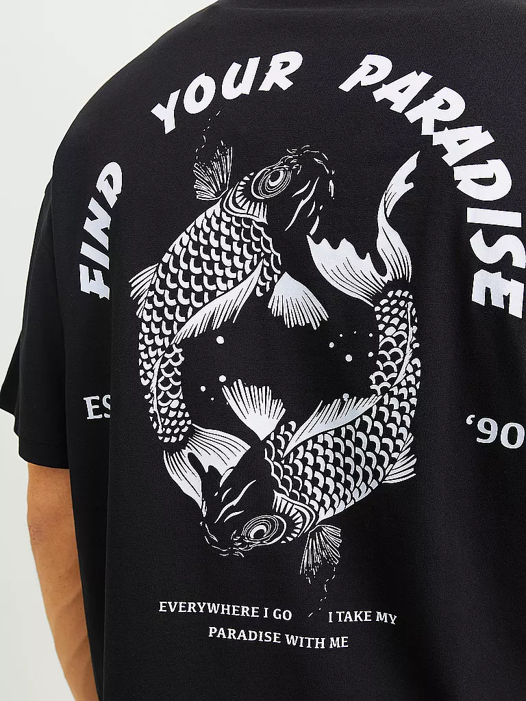 JACK & JONES | T-Shirt JJCHARGE | schwarz