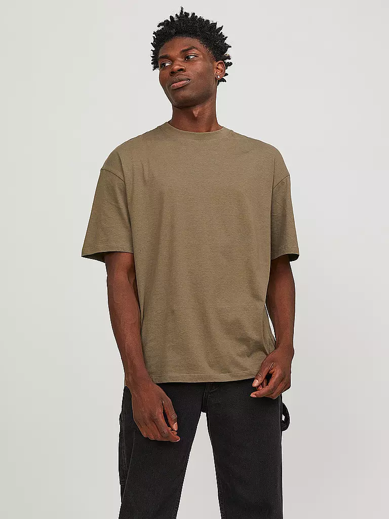 JACK & JONES | T-Shirt JJEBRADLEY | Marron clair