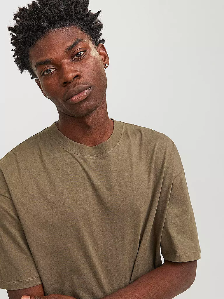 JACK & JONES | T-Shirt JJEBRADLEY | Marron clair