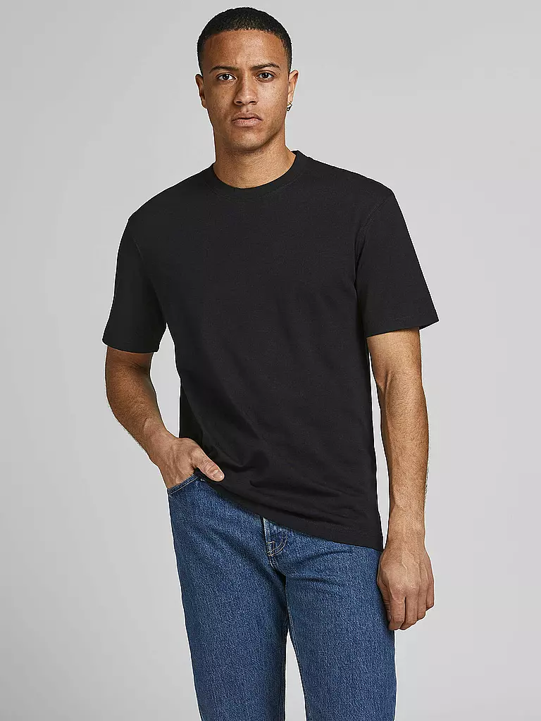 JACK & JONES | T-Shirt JJERELAXED  | Noir