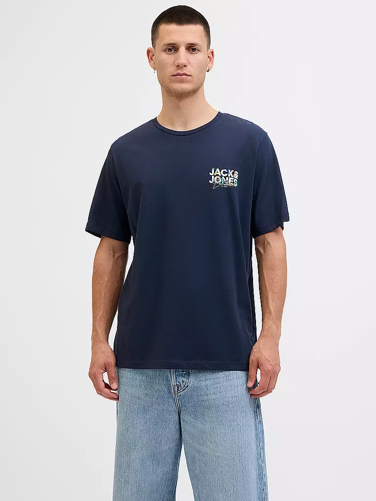 JACK & JONES | T-Shirt JJGEPLAS | dunkelblau